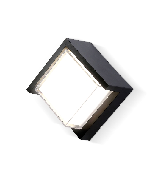 Уличный настенный архитектурный светильник ST5233 BK черный IP65 LED 4200K 12W 220*220*100