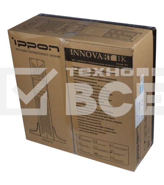 Источник бесперебойного питания Ippon Innova RT 1000 {1К,900W, 2U Online, 621776}