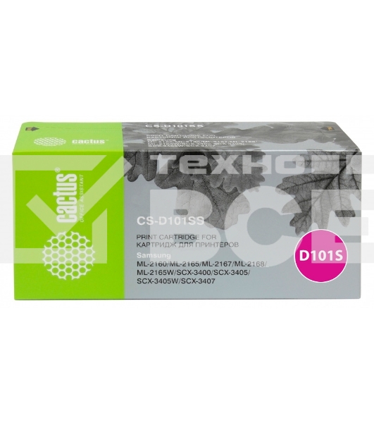Картридж лазерный Cactus CS-D101SS черный (1500 стр.) для Samsung ML-2160/2165/2167/2168/SCX-3400/3405