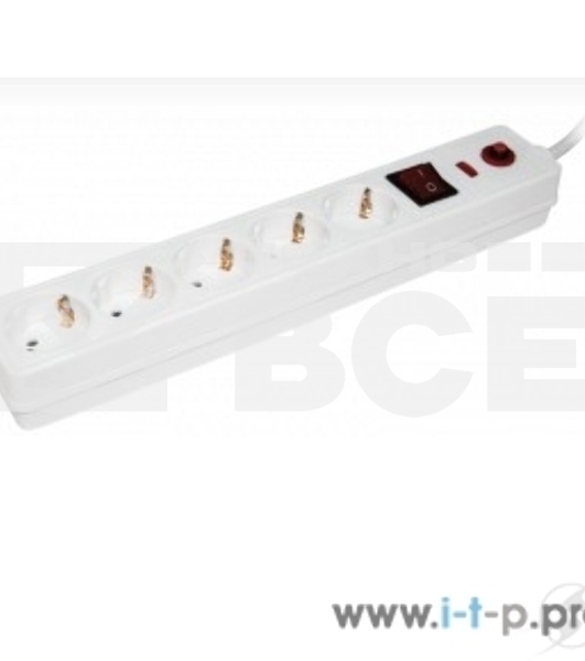 Сетевой фильтр IEK WFP10-16-05-03-N чСФ-05К-выкл. 5 мест 2Р+РЕ/3 метра 3х1 мм2