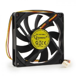 Вентилятор Gembird D8015ВM-3, 80x80x15 подшипник, 3 pin, провод 30 см , OEM 100