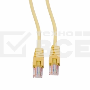 Патч-корд UTP Cablexpert кат.5e, 2м, литой, многожильный (желтый)