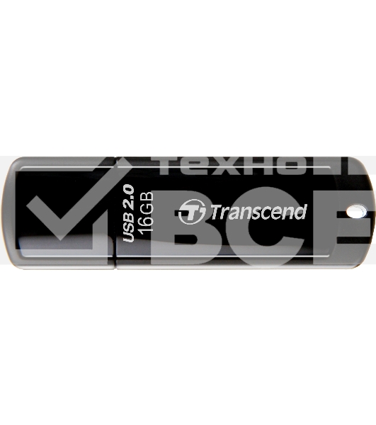 Флешка USB Transcend JetFlash 350 (TS16GJF350), 16Gb, USB 2.0, R/W 15/7, черный