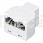 Переходник сетевой LAN, (гнездо 8Р8С (Rj-45) - 2 гнезда 8Р8С (Rj-45)), фото4