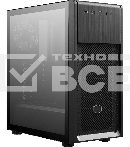 Компьютерный корпус без блока питания Cooler Master Elite 500, 2xUSB3.2, 1x120Fan, w/o PSU, Black, w/o ODD, Window TG left panel, ATX
