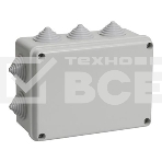 Коробка КМ41242 распаячная Iek UKO10-150-110-070-K41-55 для о/п 150х110х70 мм IP55 (RAL7035, 10 гермовводов), фото6