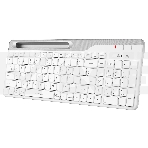 Клавиатура A4Tech Fstyler FBK25 беспроводная, USB, Bluetooth/Радиоканал, белый/серый, фото16