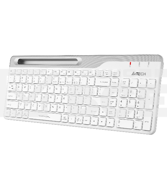 Клавиатура A4Tech Fstyler FBK25 беспроводная, USB, Bluetooth/Радиоканал, белый/серый