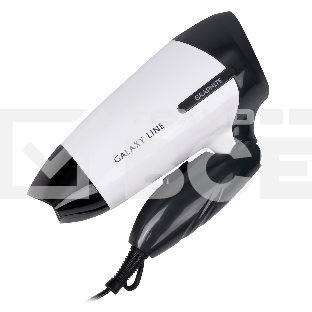 Фен для волос Galaxy Line GL 4344, белый, 1400Вт, 2 скорости потока воздуха, складная ручка, подвесная петля