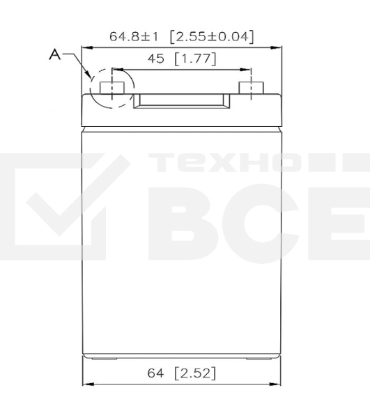 Аккумулятор CSB GPL1272 F2FR (12V 7.2Ah)