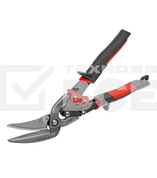 Ножницы по металлу Gross 78331 270 мм прямой и левый проходной резсталь-СrMo двухкомп. рук-ки