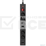 Сетевой фильтр Buro BU-SP3_USB_2A-B 3м (6 розеток) черный (коробка), фото8