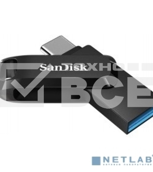 Флешка USB Sandisk 128Gb Ultra Dual Go SDDDC3-128G-G46 USB3.1 черный