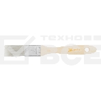 Кисть плоская для лаков 'Евро' 1', искусственная щетина, деревянная рукоятка MTX, фото4