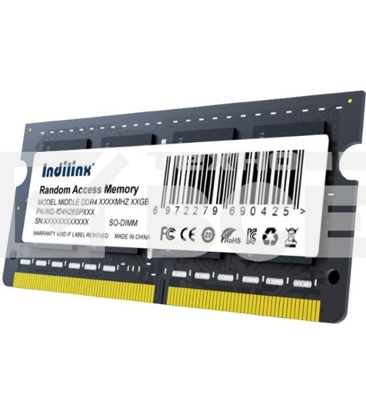 Оперативная память Indillinx, DDR4, 16GB (1x16 GB), 3200 MHz, CL22, SO-DIMM