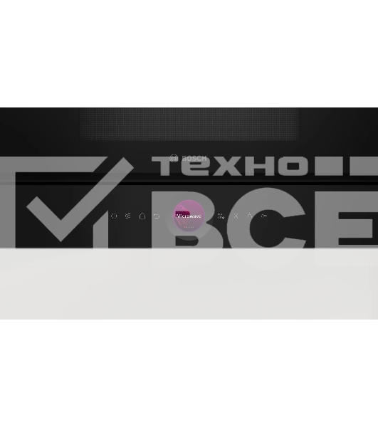 Встраиваемая микроволновая печь Bosch BER7321B1 900Вт, 5 режимов, кварцевый гриль,инвертер, 21 л, черный, петли справа