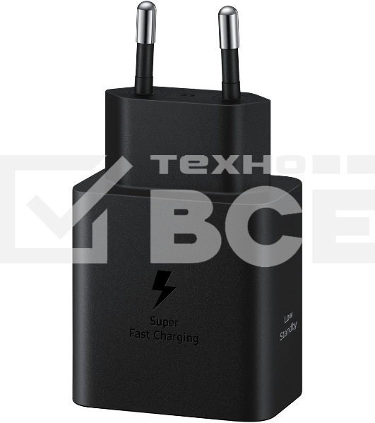 Сетевое зарядное устройство Samsung 45W (USB Type-C порт, кабель USB Type-C в комплекте), черное