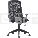 Кресло компьютерное Cactus CS-MC313-BK черный, сетка/ткань, фото3