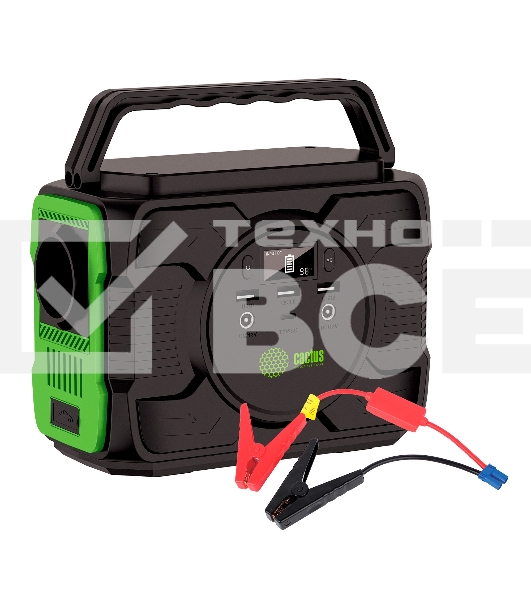 Мобильный аккумулятор Cactus CS-PCS144-EC5 40000mAh 2.1A 2xUSB черный/зеленый