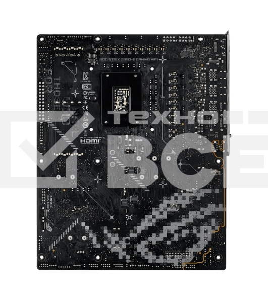 Материнская плата ASUS ROG STRIX Z890-E GAMING WIFI, LGA 1851, Intel Z890, 4xDDR5, 4xSATA, 7xM.2, 1xPCIe 5.0 x16, 1xPCIe 4.0 x16, 1xHDMI, 1xDP, 2xUSB-C Thunderbolt 4, 7xUSB-A 3.2 Gen 2, 3xUSB-A 3.2 Gen 1, 2xUSB-C 3.2 Gen 2x2, 1x 5Gb LAN, 2x3.5 мм, 7.1, AT