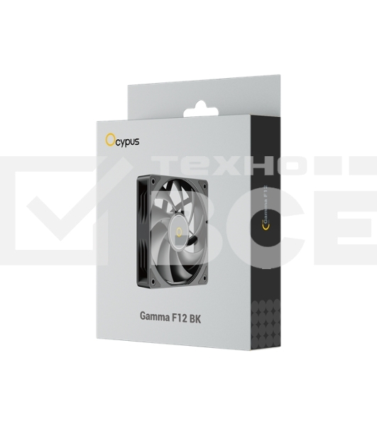 Вентилятор для корпуса Ocypus Gamma F12 BK черный 120мм 1300rpm 24.5db 3-pin
