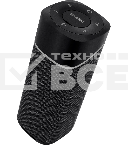 Колонка портативная Sven АС PS-155 черный 10W 1.0 BT/3.5Jack 1800mAh (SV-022334)