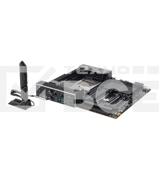 Материнская плата ASUS Pro WS TRX50-SAGE WIFI, sTR5, AMD TRX50, 4xDDR5, 4xSATA, 3xM.2, 1xSlimSAS, 1xPCI-E 5.0 x8, 1xPCI-E 4.0 x16, 1xPCI-E 4.0 x4, 2x 10Gb LAN, 2xUSB-A 2.0, 6xUSB-A 3.2 Gen 2, 1xUSB-C 3.2 Gen 2x2, 2x3.5 мм, 5.1, E-ATX