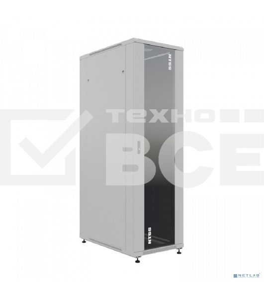 Шкаф серверный NTSS Премиум (NTSS-R22U60100GS) напольный 22U 600x1000мм пер.дв.стекл металл 900кг серый IP20 сталь