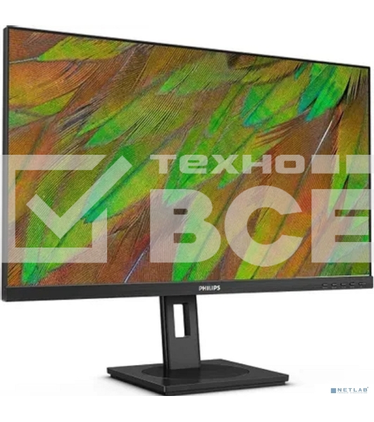 Монитор 27' Philips 27B1N3800/00 IPS 3840x2160, 60 Гц, 4 мс, 16:9, 350 кд/м², HDMI 2.0, DP 1.4, USB Hub (4x USB 3.2), 3.5 Jack, HDR10, динамики (2x2 Вт), черный