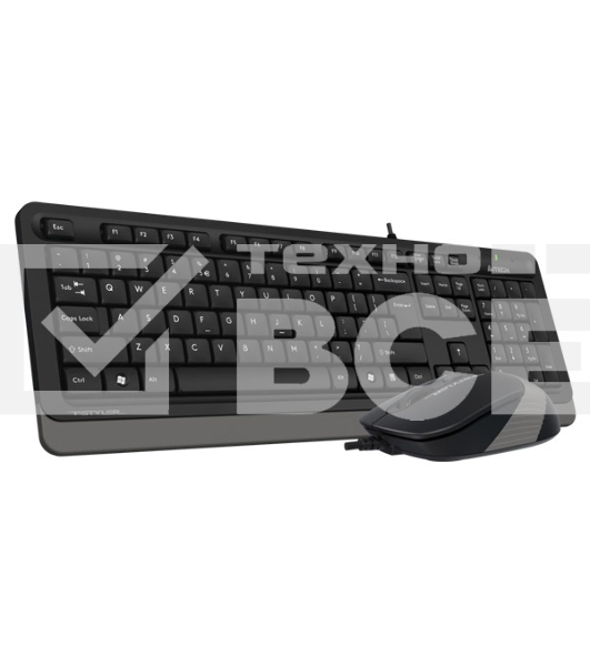 Комплект клавиатура+мышь A4Tech FStyler F1010 проводной, USB, 1600 DPI, чёрный