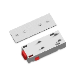 GL1105 WH белый коннектор питания с соеденителем прямой для шинопровода Magnetic 220V 68*28.5*18, фото3