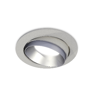 Комплект встраиваемого поворотного светильника Ambrella light XC7653023 SGR/MCH серый песок/хром матовый MR16 GU5.3 (C7653, N7033)