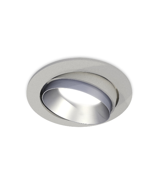 Комплект встраиваемого поворотного светильника Ambrella light XC7653023 SGR/MCH серый песок/хром матовый MR16 GU5.3 (C7653, N7033)
