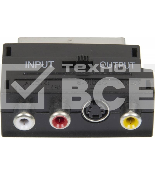 Адаптер аудио-видео Ningbo SCART (m)/3хRCA (f)/S-VIDEO (f) черный