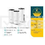 Домашняя Mesh Wi-Fi система TP-Link Deco E4 (3-Pack), 1167 Мбит/с (5 ГГц: до 867 Мбит/с + 2,4 ГГц: до 300 Мбит/с), 2 порта 100 Мбит/с, 2 встроенные антенны на каждом модуле Deco, фото9
