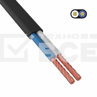 Провод ШВВП 2х0,5 мм² 300 м черный ГОСТ 7399-97