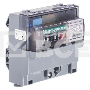 Счетчик 'Меркурий' 201.5 1ф 5-60А 1 класс точн. 1 тариф.; имп. вых. мех Инкотекс 32419