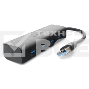 Концентратор USB 3.0 Gembird UHB-C354, 4 порта, с доп питанием