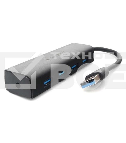 Концентратор USB 3.0 Gembird UHB-C354, 4 порта, с доп питанием