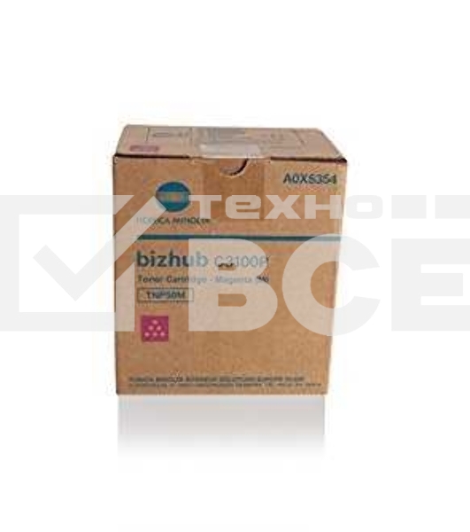 Картридж лазерный Konica-Minolta bizhub C3100P красный TNP-50M