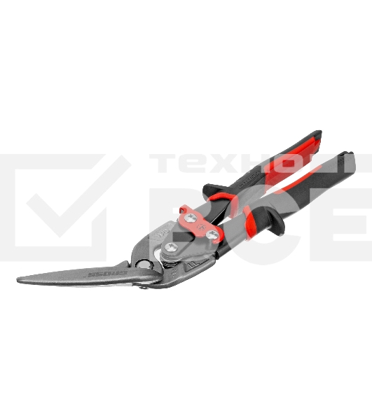 Ножницы по металлу Gross 78331 270 мм прямой и левый проходной резсталь-СrMo двухкомп. рук-ки