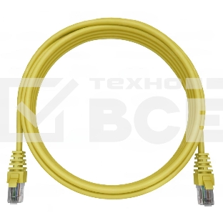 Патч-корд NTSS NTSS-PC-UTP-RJ45-5e-0.3-LSZH-YL NTSS-PC-UTP-RJ45-5E-0.3-LSZH UTP RJ-45 вил.-вилка RJ-45 кат.5E 0.3м желтый LSZH (уп.:1шт)