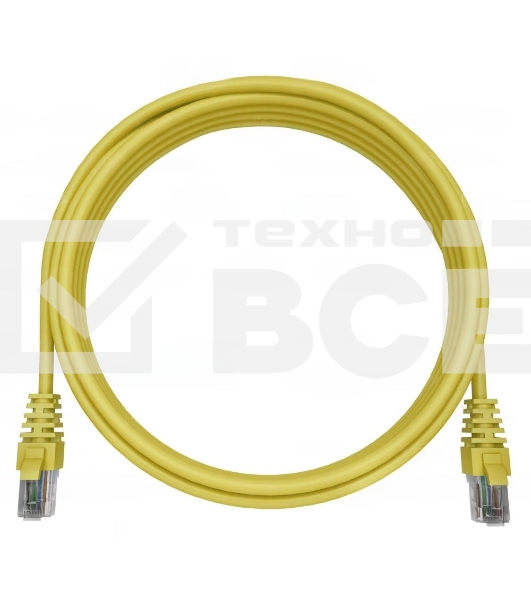 Патч-корд NTSS NTSS-PC-UTP-RJ45-5e-0.3-LSZH-YL NTSS-PC-UTP-RJ45-5E-0.3-LSZH UTP RJ-45 вил.-вилка RJ-45 кат.5E 0.3м желтый LSZH (уп.:1шт)