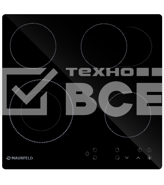 Электрическая варочная панель Maunfeld EVCE594SMDPBK