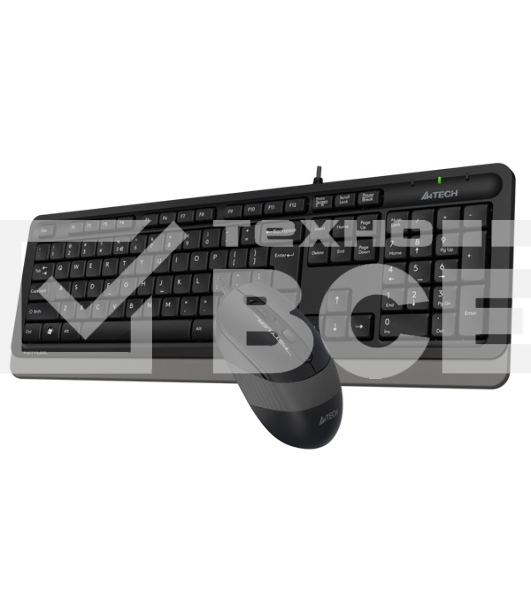 Комплект клавиатура+мышь A4Tech FStyler F1010 проводной, USB, 1600 DPI, чёрный