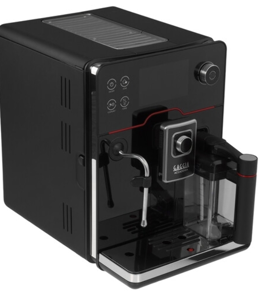 Кофемашина автоматическая Gaggia RI9781/01 NEW ACCADEMIA GLASS черный, молотый/зерновой, 1.6 л, 1900 Вт, 15 бар