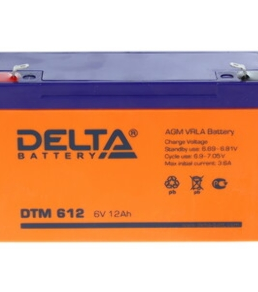 Батарея для ИБП Delta DTM 612 (6V, 12Ah)