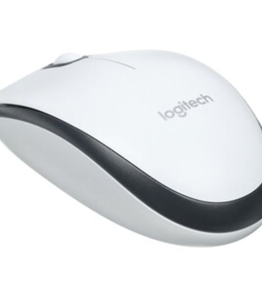 Мышь проводная Logitech M100R белый, 1000 dpi, USB, кнопки - 3