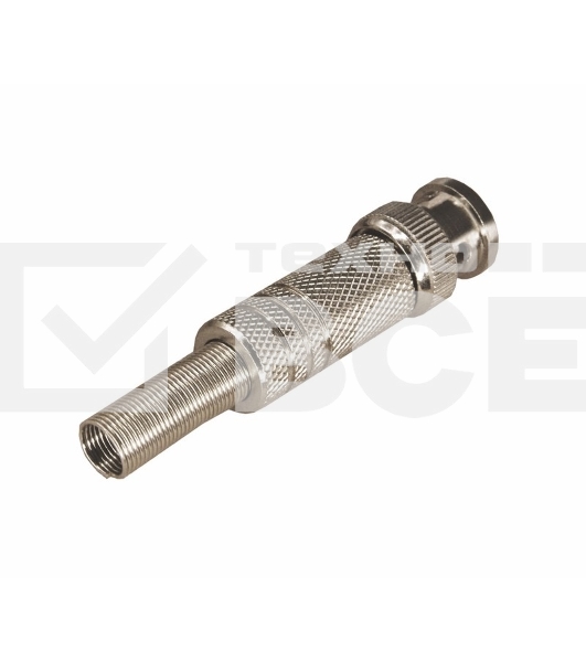 Разъем штекер BNC под пайку с пружиной металл (универсальный) Rexant