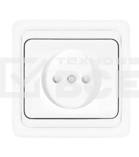 Розетка 1-м СП Валери 16А IP20 защ. шторки бел. Universal В0022x